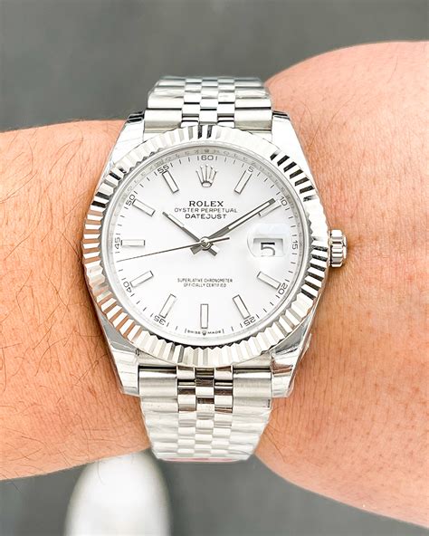 rolex dajust 41 white dial release date|rolex datejust 41 price.